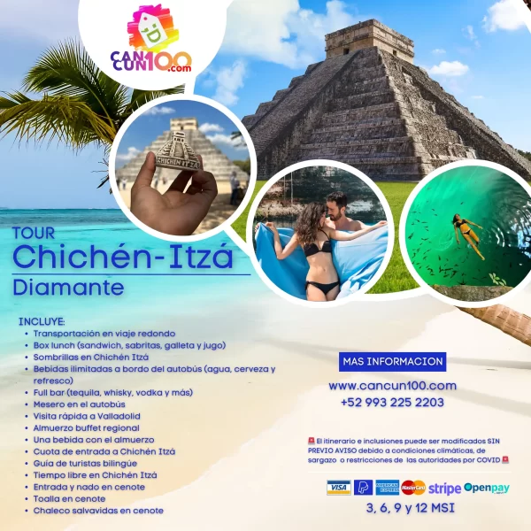 Chichén Itzá DIAMANTE Todo Incluido - Tour de Dia desde Cancun y Playa del Carmen - Imagen 2