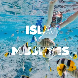 Tour a ISLA MUJERES en Catamaran TODO Incluido + CLUB DOLPHIN DISCOVERY